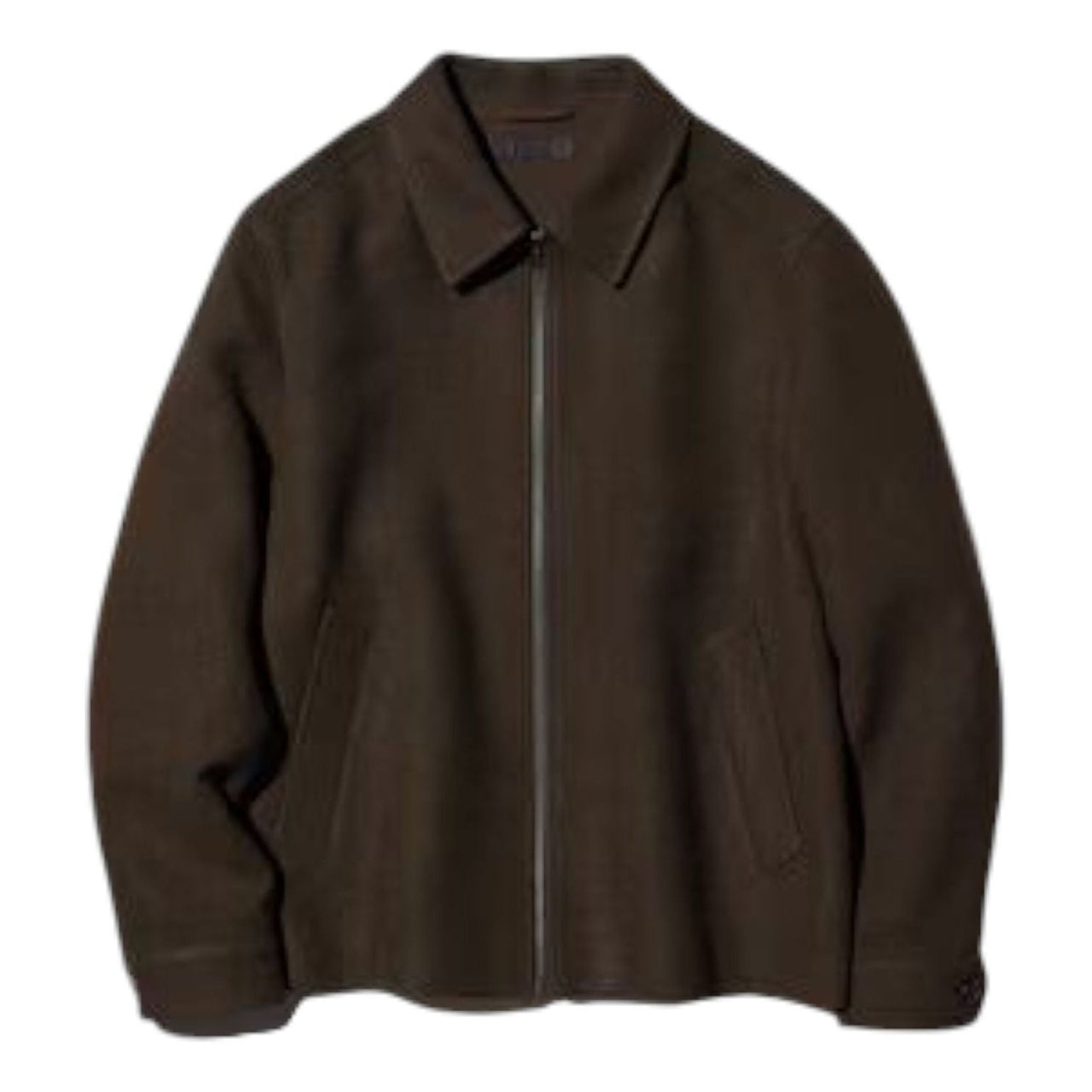 UNIQLO Single Collar Short Blouson 'Dark Brown' 478248-39