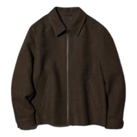 UNIQLO Single Collar Short Blouson 'Dark Brown' 478248-39