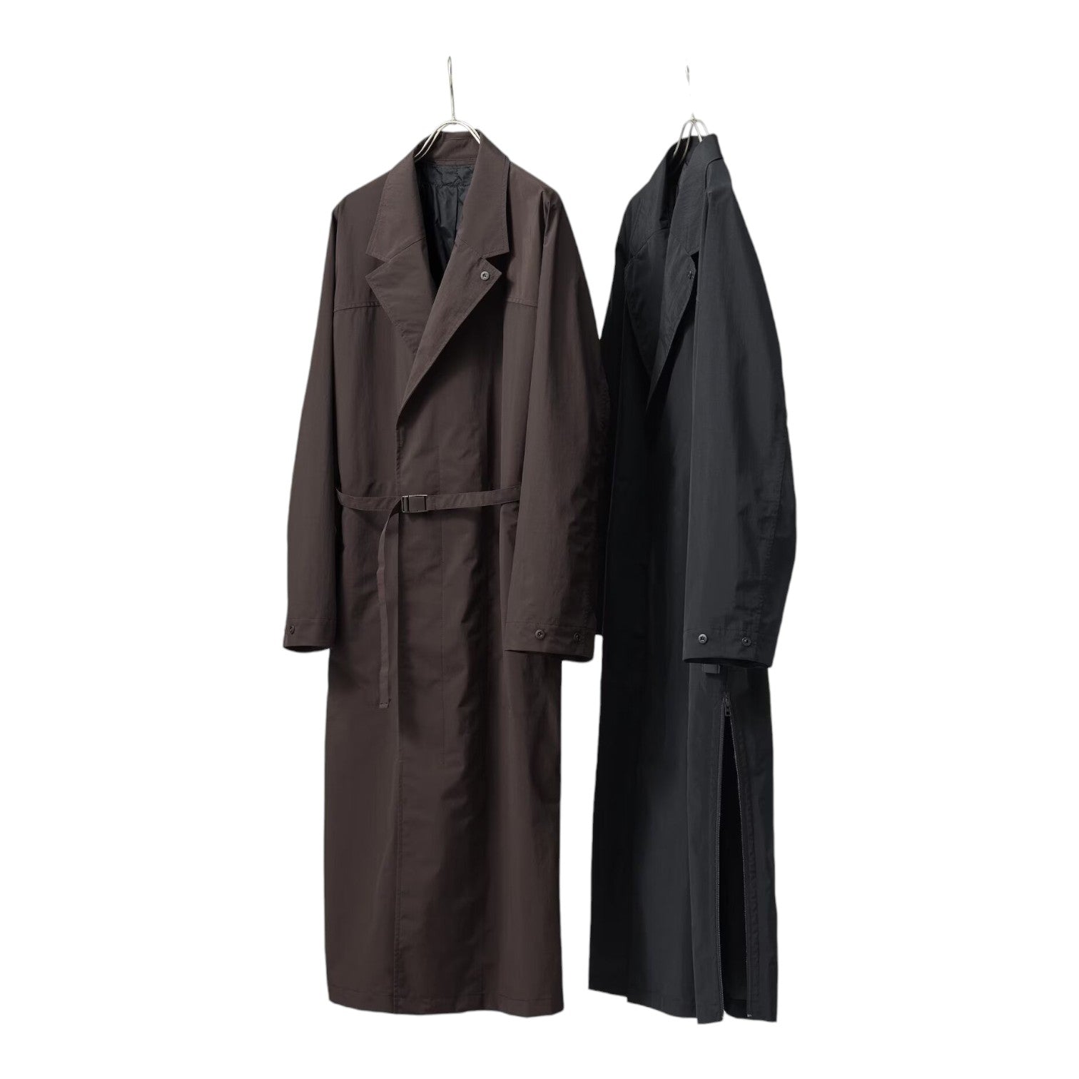 (WMNS) UNIQLO Single Breasted Long Coat 'Black' 480063-09