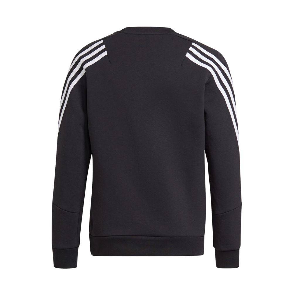 (GS) adidas Future Icons 3-Stripes Crew Sweatshirt 'Black White' GU4321