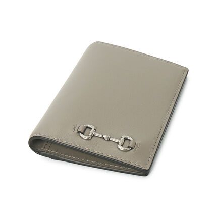Gucci 25 Horsebit Card Holder 'Grey Beige' 846951-AAFP1-2816