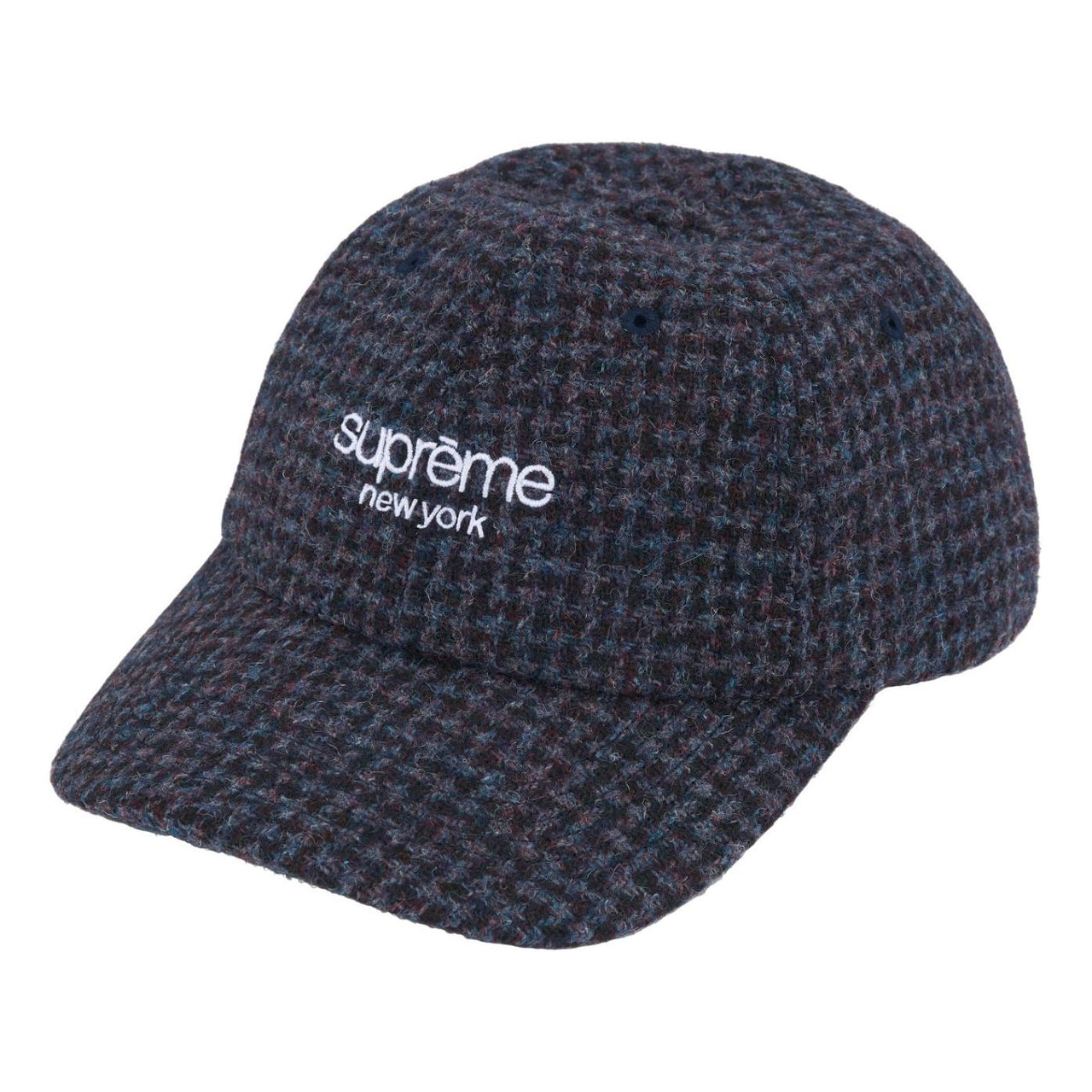 Supreme Harris Tweed 6-Panel Hat FW24 'Navy' SUP-FW24-2229-N