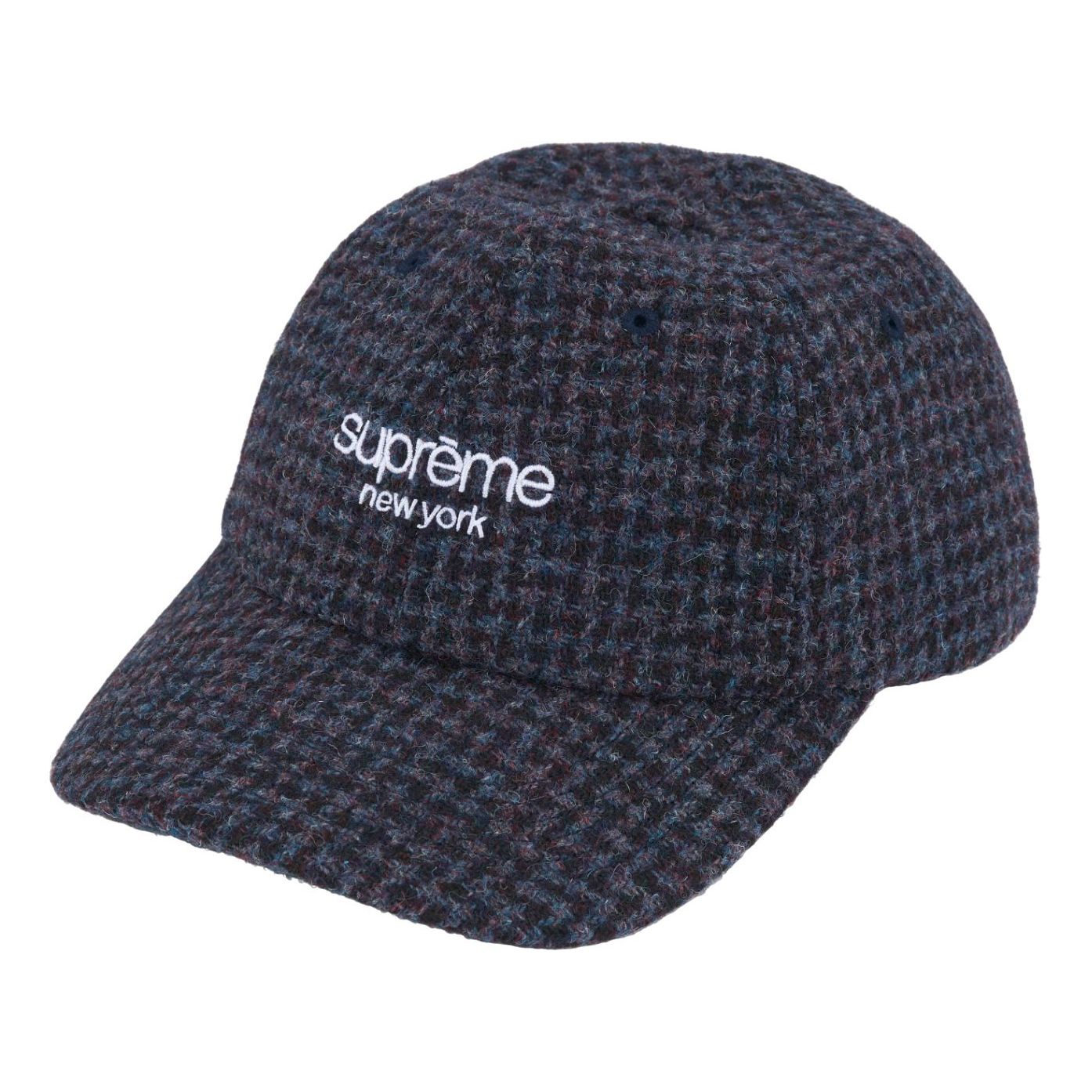 Supreme Harris Tweed 6-Panel Hat FW24 'Navy' SUP-FW24-2229-N