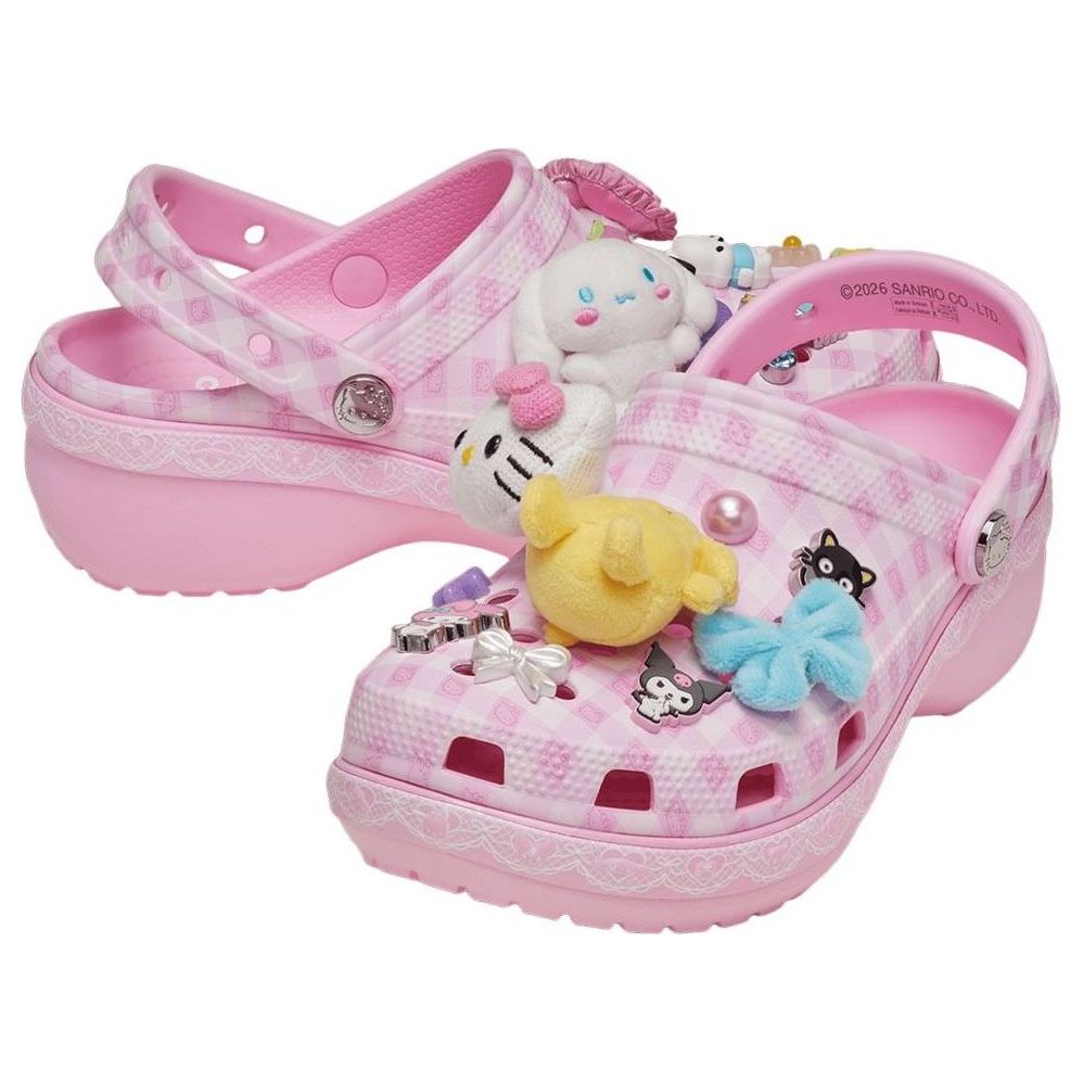 (WMNS) Crocs Classic Platform Clog Hello Kitty and Friends 'Multi' 212683-90H
