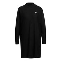 (WMNS) adidas 3-Stripes Long Sleeve Sweater Dress Asia Sizing 'Black' HG8275