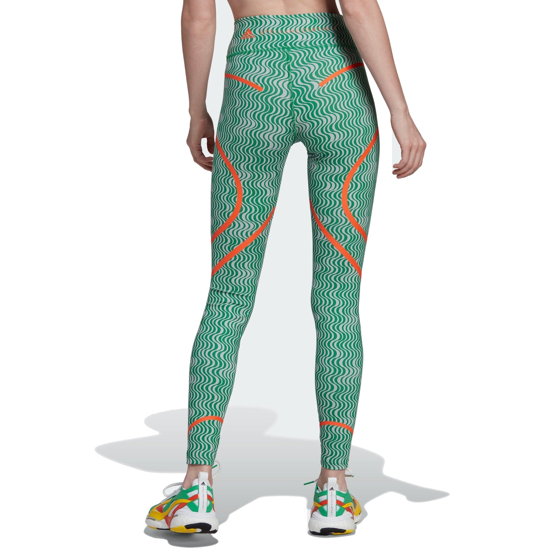 (WMNS) adidas by Stella McCartney TruePurpose Printed Training Legging Asia Sizing 'Green Orange' HI6046