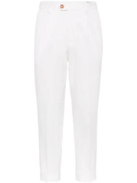 Brunello Cucinelli Pleat-Front Cotton Trousers