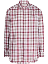 Brunello Cucinelli Checked Long-Sleeve Shirt