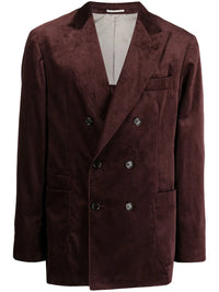 Brunello Cucinelli Sea Island Double-Breasted Corduroy Blazer