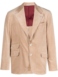 Brunello Cucinelli Single-Breasted Corduroy Blazer