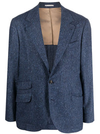 Brunello Cucinelli Woven Single-Breasted Blazer