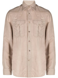 Brunello Cucinelli Two-Pocket Long-Sleeved Shirt