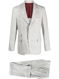 Brunello Cucinelli Single-Breasted Checked Suit