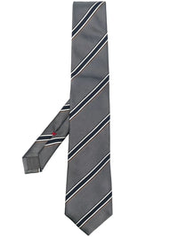 Brunello Cucinelli Stripe-Print Satin Tie