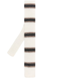 Brunello Cucinelli Stripe-Pattern Knitted Tie