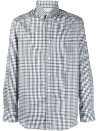 Brunello Cucinelli Check-Pattern Button-Up Shirt