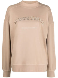 Brunello Cucinelli Embroidered Round-Neck Sweatshirt