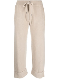 Brunello Cucinelli Drawstring Cropped Track Pants