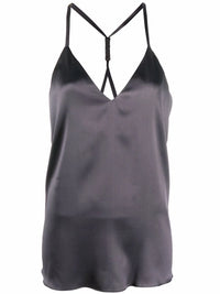 Brunello Cucinelli Racerback Monili-Trim Blouse