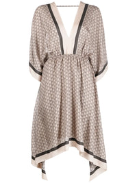 Brunello Cucinelli Geometric-Print Mini Dress