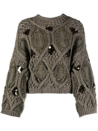 Brunello Cucinelli Cashmere Open Knit Jumper