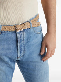 Brunello Cucinelli Braided Suede Belt
