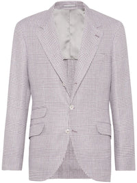 Brunello Cucinelli Puppytooth Single-Breasted Blazer