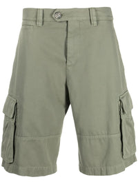 Brunello Cucinelli Panelled Cotton Cargo Shorts