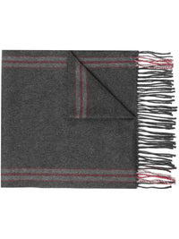 Brunello Cucinelli Striped Fringed-Edge Silk Scarf