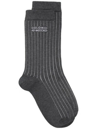 Brunello Cucinelli Pinstripe-Print Socks