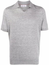 Brunello Cucinelli Ribbed-Edge Polo Shirt