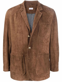 Brunello Cucinelli Leather Blazer