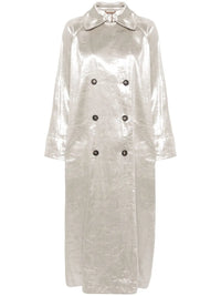 Brunello Cucinelli Metallic-Finish Trench Coat
