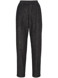 Brunello Cucinelli High-Waisted Tapered Jeans
