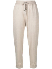 Brunello Cucinelli Knitted Lamé-Thread Trousers