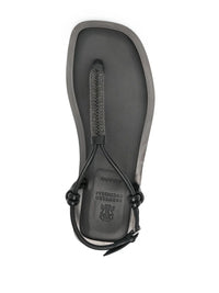 Brunello Cucinelli Monili-Chain Leather Sandals