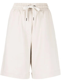 Brunello Cucinelli High-Waisted Stretch-Cotton Shorts