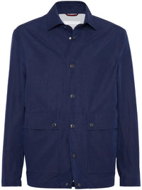 Brunello Cucinelli Linen-Silk Shirt Jacket