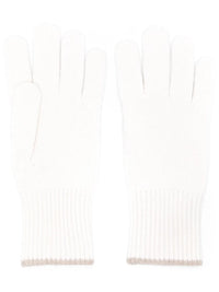 Brunello Cucinelli Contrasting-Trim Cashmere Gloves