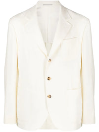 Brunello Cucinelli Single-Breasted Wool-Blend Blazer