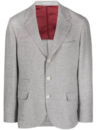 Brunello Cucinelli Single-Breasted Notched-Lapels Blazer