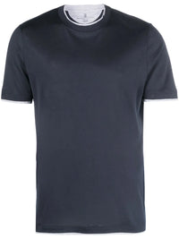 Brunello Cucinelli Round-Neck Silk-Cotton T-Shirt