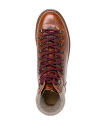 Brunello Cucinelli Padded Ankle Lace-Up Boots