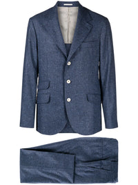 Brunello Cucinelli Houndstooth Wool-Cashmere Blend Suit