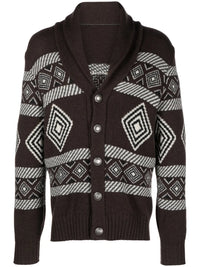 Brunello Cucinelli Cashmere Pattern-Intarsia Cardigan
