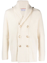 Brunello Cucinelli Intarsia-Knit Wool-Blend Cardigan