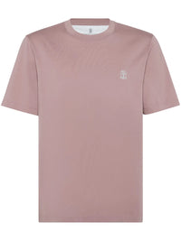 Brunello Cucinelli Logo-Print Cotton T-Shirt