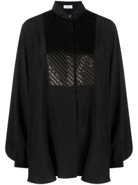 Brunello Cucinelli Pleated-Bib Detail Blouse