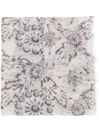Brunello Cucinelli Floral Print Long Scarf