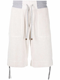 Brunello Cucinelli Corduroy-Detail Bermuda Shorts